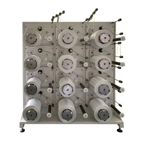 Coverting Yarn Fiber Rewinding System