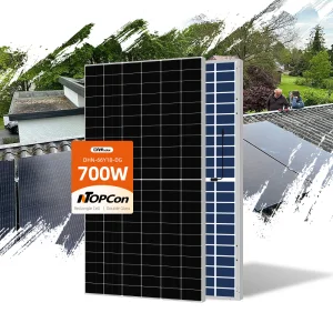 2025 New Technology Rectangle Solar Roof Panels 1000W 700W 690W 680W Best Solar Panels for Home Roof Installation