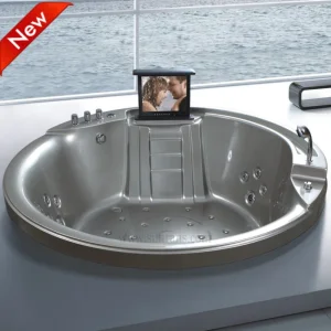 New Design Freestanding Round Corner Walk in SPA Massage Bathtub (SR5C002)