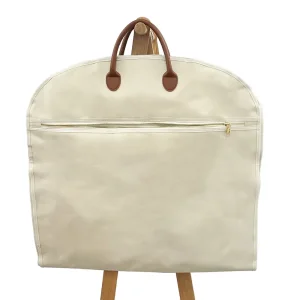 Custom Logo Leather Handles Transparent Window Zip Lock Heavy Duty Suit Cover Dust Bag Foldable Water-Proof Oxford Cover Suit Garment Bags