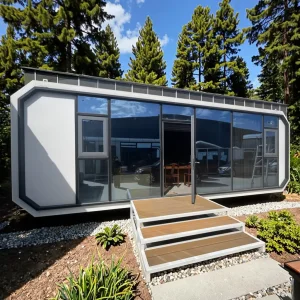 China Made Casa Contenedor Prefabricada Modular Mobile apple Office Cabin House Forunused Land