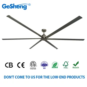 72 84 100 120 144 Inch Industrial Large Ceiling Fan with 6 Aluminum Blades DC Motor Remote Control Ceiling Fan
