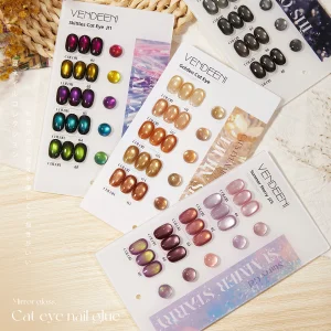 Sparkling Cats Eye Gel Nail Polish
