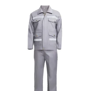 Conjunto de ropa de trabajo resistente al fuego de algodón