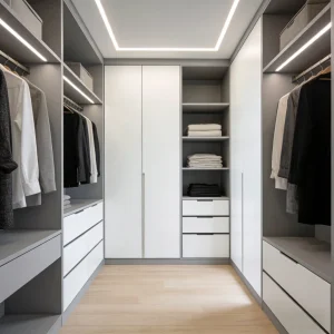 Modular Walk-in Wardrobe Wooden