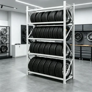 Mutil Tier 315/265cm High Durable Tire Storage Rack Adjustable Garage Wheel for Warehouse & Workshop