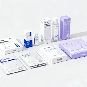 Custom Luxury Skincare Packaging One-Stop Packaging Supplier Paper Boxes for Cosmetic Makeup Essence Face Mask Packaging Bag