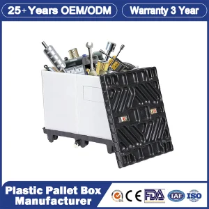 1200*1000 Economic Price Heavy Duty Customized Collapsible Bulk Foldable Large Container Plastic Pallet Box/Bin for Packaging and Shipping
