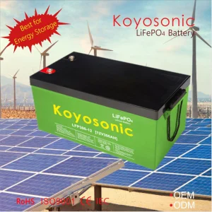 High Capacity LiFePO4 Packs Lithium Solar Battery 12V 300ah Energy Storage Battery