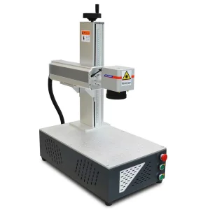 High Productivity High-Accuracy CNC Fiber Laser Marking Machine with 2.5D Galvanometer Head Air Cooling 7000-12000 Mm/s Speed