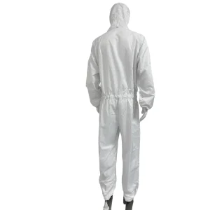 Ropa protectora antiarrugas para salas limpias