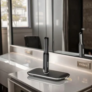 Rechargeable Wireless LED Display Hair Straightener Curling Iron
