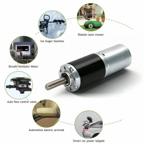 25mm High Torque  Variable Speed DC Brush Motor  for Fingerprint Lock with Operating Temperature -40℃~100℃ Gear Motor