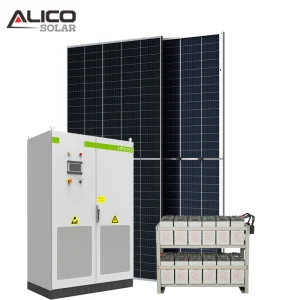 Alicosolar 1MW Solar Panel Plant Structure for Flat Roof and Open Field Mounting Solar Power System