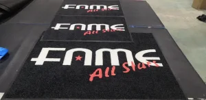 Sublimation Navidad Custom Rubber Mat Custom 3D Printed Logo Floor Mat Designer Doormat Outdoor Carpet