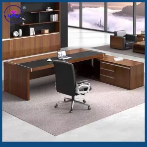 Elegant Chinese Wooden Executive Office Desk Chair for Professionals