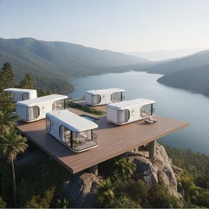 Casa Modular de Luxo Ecológica Prefabricada