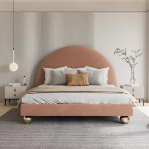 Wooden Round Bed