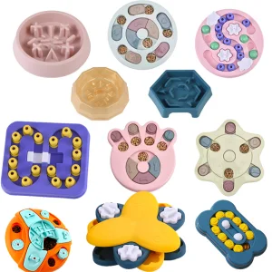 Dog Food Puzzles Feeder Mentally Stimulating Treat Dispenser Interactive Dog Puzzle Toys