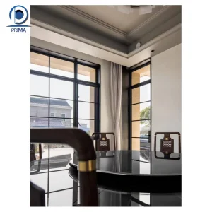 Factory Custom Waterproof Energy Saving Aluminum French Glass Doors Windows