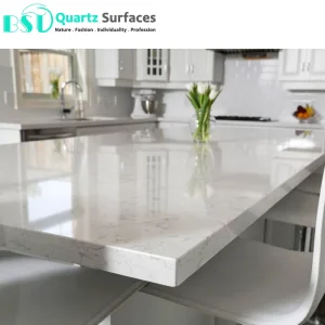 Laminated Light Purple Veined Engineered Quartz Stone