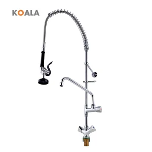 Heavy-Duty Commercial Pre-Rinse Faucet with High-Pressure Spray Gun