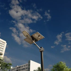 New Design High Brightness Outdoor LED Solar Street Light Pole Solar Lamp Post With Factory Price