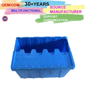 Heavy-Duty Large Rectangle Plastic Moving Crate