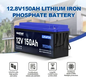 Deep Cycle 12.8V LiFePO4 Battery 150ah