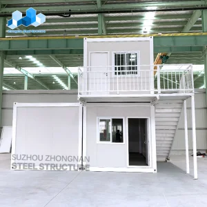 Cheap 20FT/40FT Modular Modern Mobile Assemble Prefabricated Container Houses Flat Pack 2 Story Storage Cargo Sea Shipping Rent Container Store Office for Sale