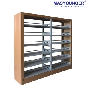 Good Quality School Furniture Metal Double Face Book Shelves Library Metal Bookcase/Bookshelf