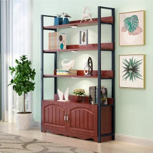 Estante de libros de madera moderna para oficina, soporte para plantas, estante de utilidad 8-Tier estante de pie para la sala de estar