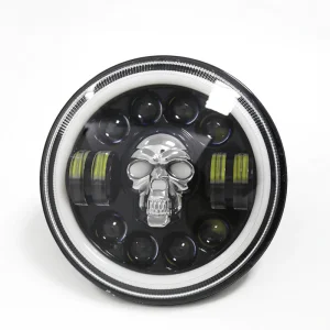 Farol de LED Universal para Motocicleta 7-Inch Jeep, YAMAHA, Harley, Farol para Veículo Off-Road