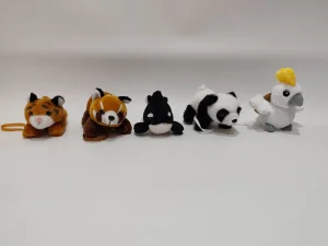 Conjunto de Animais de Pelúcia Ombro Magnético