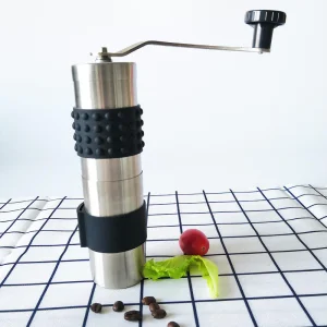 Molino de café manual pequeño profesional para casa, mini molino de café de acero inoxidable con muelas