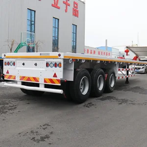 High-Quality Chinese 40FT Flatbed semi-trailer Suppliers, Factory