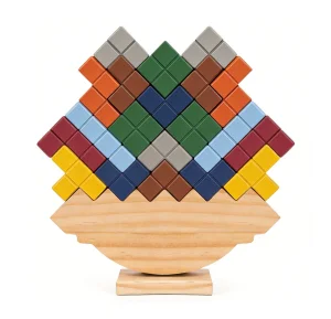 Wooden Tetra Tower Game
