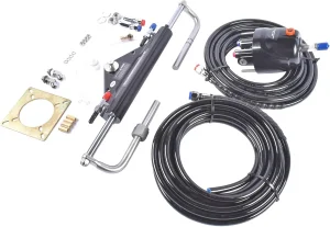 150HP Sistema de Direção Hidráulica para Motor de Popa com Bomba, Cilindro e Kits de Mangueira