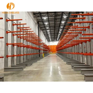 Heda Adjustable Corrosion Protection Steel Pipe Storage Shelf Custom Warehouse Cantilever Rack System