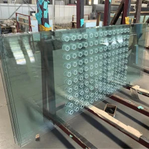 Custom Size 3-19mm Silk Screen Printed Glass Anti-Fog Durable for Shower Doors