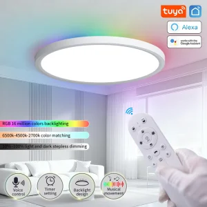 Smart RGB LED Ceiling Light with Remote WiFi