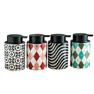 Cheap Vintage Pattern Series Ceramic Soap Dispenser Exporter, Exporters