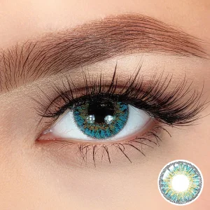 Turquoise Fashion Eye Contact Lenses 14.5 Big Size Green Contact Lenses Customized logo Contact Lenses