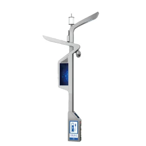 Custom OEM Solar Energy Street Walkway Decorative Outdoor Aluminum Used Led Lamp Mounted Light Pole EV Charging Station