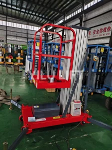 Aluminum Alloy Vertical Lift Scaffolding for Eawp Industries with Telescopic Mast