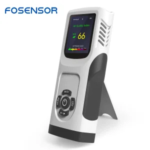 6-in-1 Pm2.5/Pm10 Tvoc Aqi CO2 Monitor Portable Indoor Air Quality Meter Tester