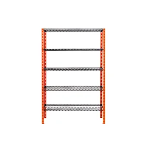 18''x48''x88'' 5 Tiers Multifunctional Industrial Household Metal Steel Wire Shelves Unit