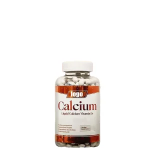 Customized Private Label Vitamin D3 &amp; Calcium Softgel Capsules Nutritional Supplement for Adults