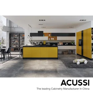 Hot Selling Modern HDF High Glossy Lacquer Handleless Simple Furniture Kitchen Cabinet