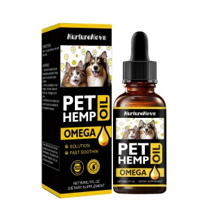 Cross Border Export PET HEMP OIL DROPS 60ml Dietary Supplement Source Factory Direct Sales Support O EM
